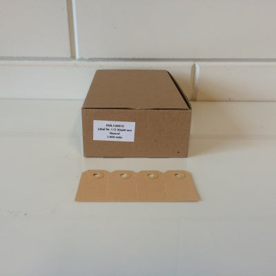 Klika -  Manilla labels 30x60 mm nr 0,5 1000 stuk