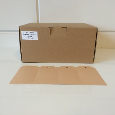 Klika -  Manilla labels 55x110 mm nr. 5 1000 stuk