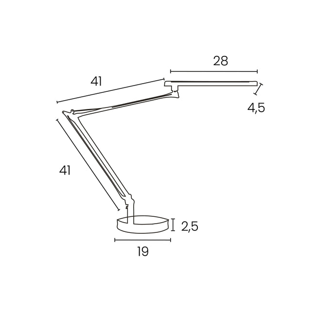 Unilux -  Bureaulamp mamboled 2.0 led zwart