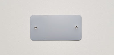 Klika - PVC-Etiketten 54x108 mm grau 2 Löcher 1000