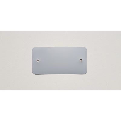 Klika -  PVC labels 54x108 mm grijs 2 gaten 1000