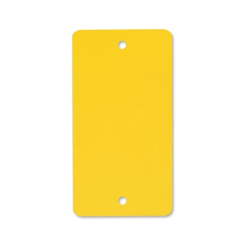 Klika -  PVC labels 54x108 mm geel 2 gaten 1000st