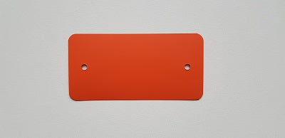 Klika -  PEM labels 54x108 mm oranje 2 gaten 1000