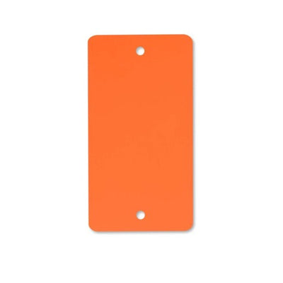 Klika -  PEM labels 54x108 mm oranje 2 gaten 1000