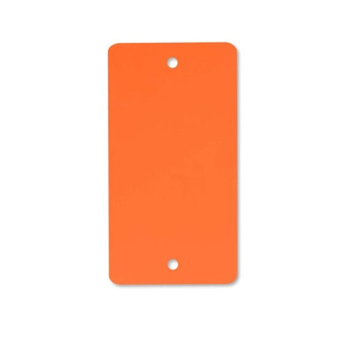 Klika -  PEM labels 54x108 mm oranje 2 gaten 1000