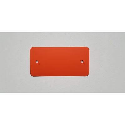Klika -  PVC labels 54x108 mm oranje 2 gaten 1000