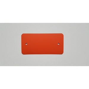 Klika -  PVC labels 54x108 mm oranje 2 gaten 1000