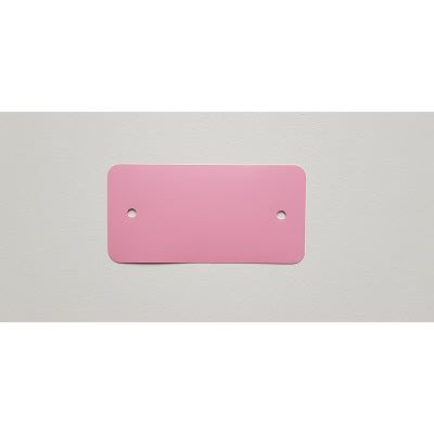 Klika - PVC Labels 54x108 mm Pink 2 Löcher 1000