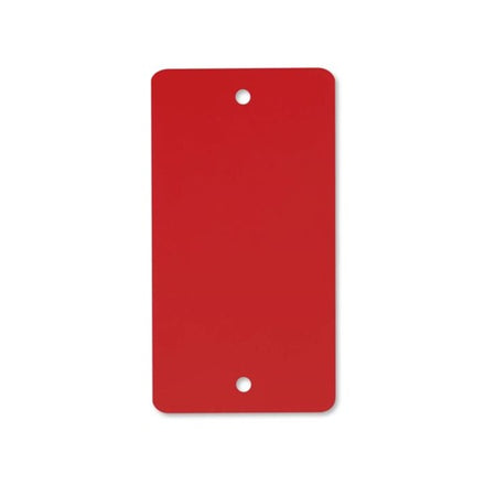 Klika -  PVC labels 54x108 mm rood 2 gaten 1000st 3 stuks