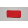 Klika -  PEM labels 64x118mm rood2xgat ronde hoek
