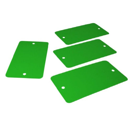 Klika -  PVC labels 54x108 mm groen 2gaten 1000st 3 stuks
