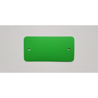 Klika - PVC-Etiketten 64x118mm grün2xLoch runde Ecke