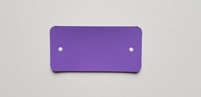 Klika - PVC-Etiketten 54x108 mm lila 2 Löcher 1000 Stk