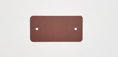 Klika - Etiquettes PVC 54x108 mm marron 2 trous 1000 pcs