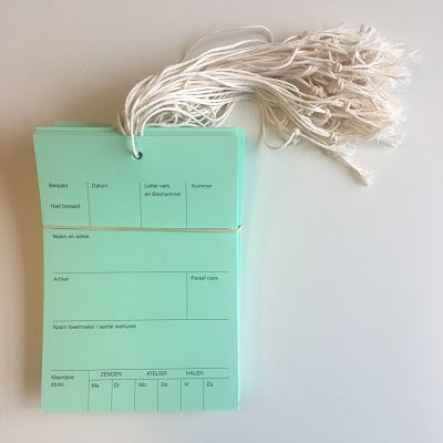 Klika -  Label/pompkaart 10,5x14,8cm groen 250 st