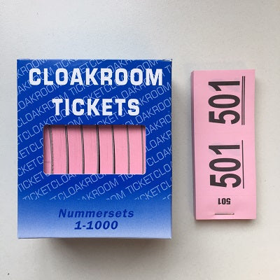Klika -  Nummerblokjes 1-1000 =set 10 boekje ROZE