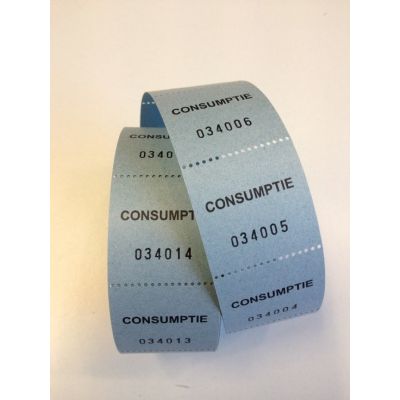 Klika - Chèques consommation en rouleau bleu 500 rouleaux