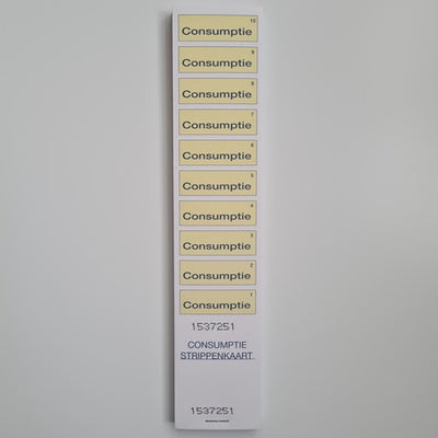 Klika - Cartes de bande de consommation JAUNE bloc 50 60 pièces
