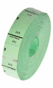 Klika - Ticketrol Green 30x65mm 1000 pièces - 20 pièces