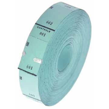Klika -  Ticketrol blauw 30x65mm 1000 stuks