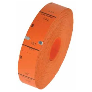 Klika - Ticketrol Oranje 30x65mm 1000 Stück - 20 Stück