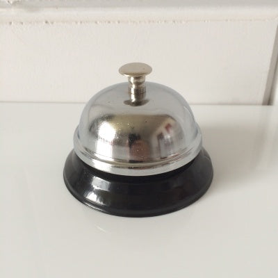 Klika - Cloche de comptoir / cloche de réception chromée 20 pièces