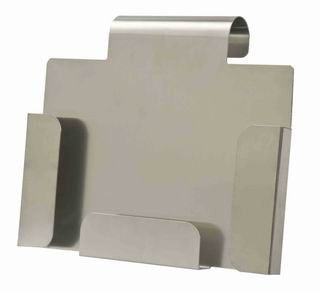 Klika - Porte-bloc aluminium A4 paysage rond