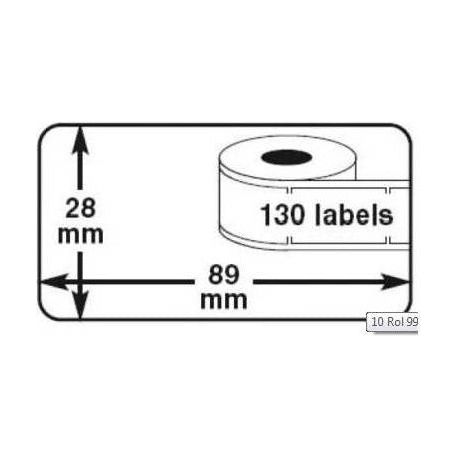 DeCosign - Thermo Labels 28x89mm 260 par rouleau