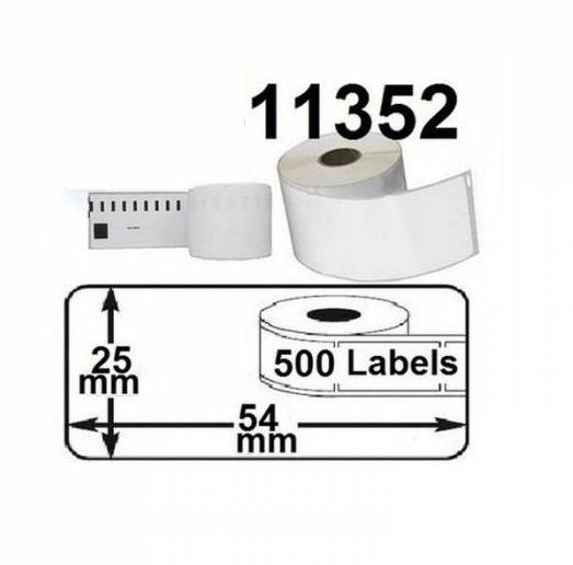 Klika – Thermoetiketten 54 x 25 mm, 500 Stück pro Rolle