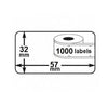 Klika - Etiquettes thermiques 57x32mm amovibles 1000 8 pièces