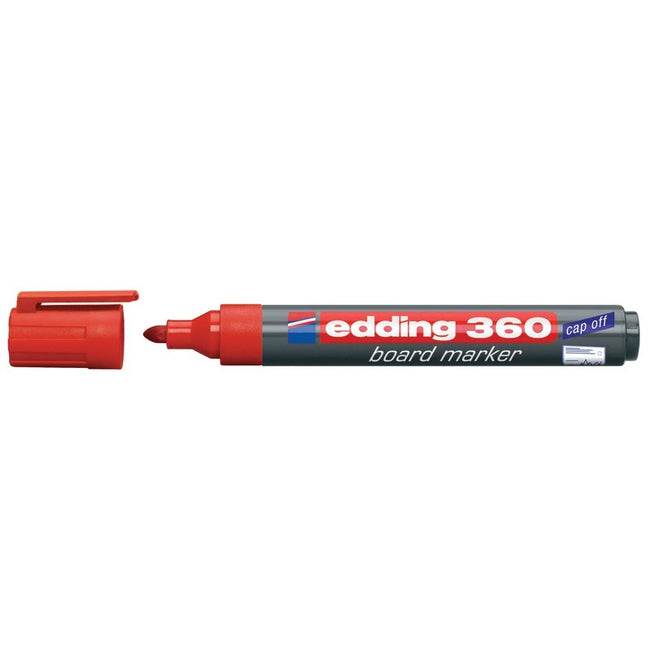 Edding - Marqueur pour tableau blanc 360 rond 1,5-3mm rouge