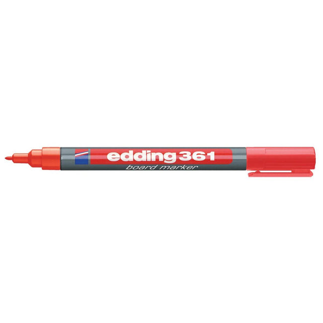 Edding - Marqueur pour tableau blanc 361 rond 1mm rouge