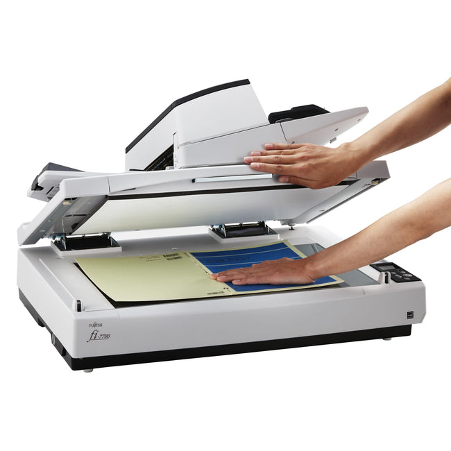 Ricoh -  fi-7700 Flatbed-/ADF-scanner 600 x 600 DPI A3 Zwart, Wit