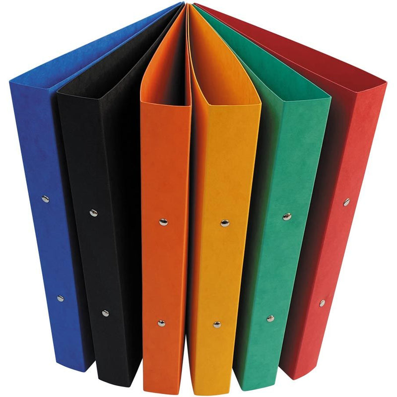 Bronyl - classeur à anneaux, pour ft A4, en carton brillant, 2 anneaux de 25 mm, couleurs assorties