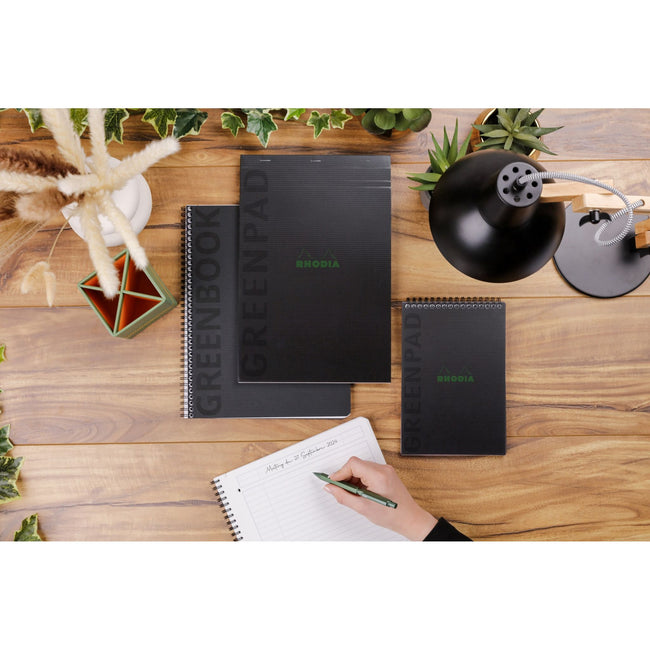 Rhodia -  Notitieboek greenbook recycled a4+ lijn sc | 5 stuks