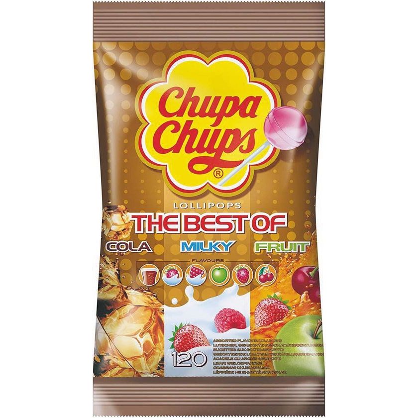 Chupa Chups - sucettes, The Best Of, pack de 120 pièces