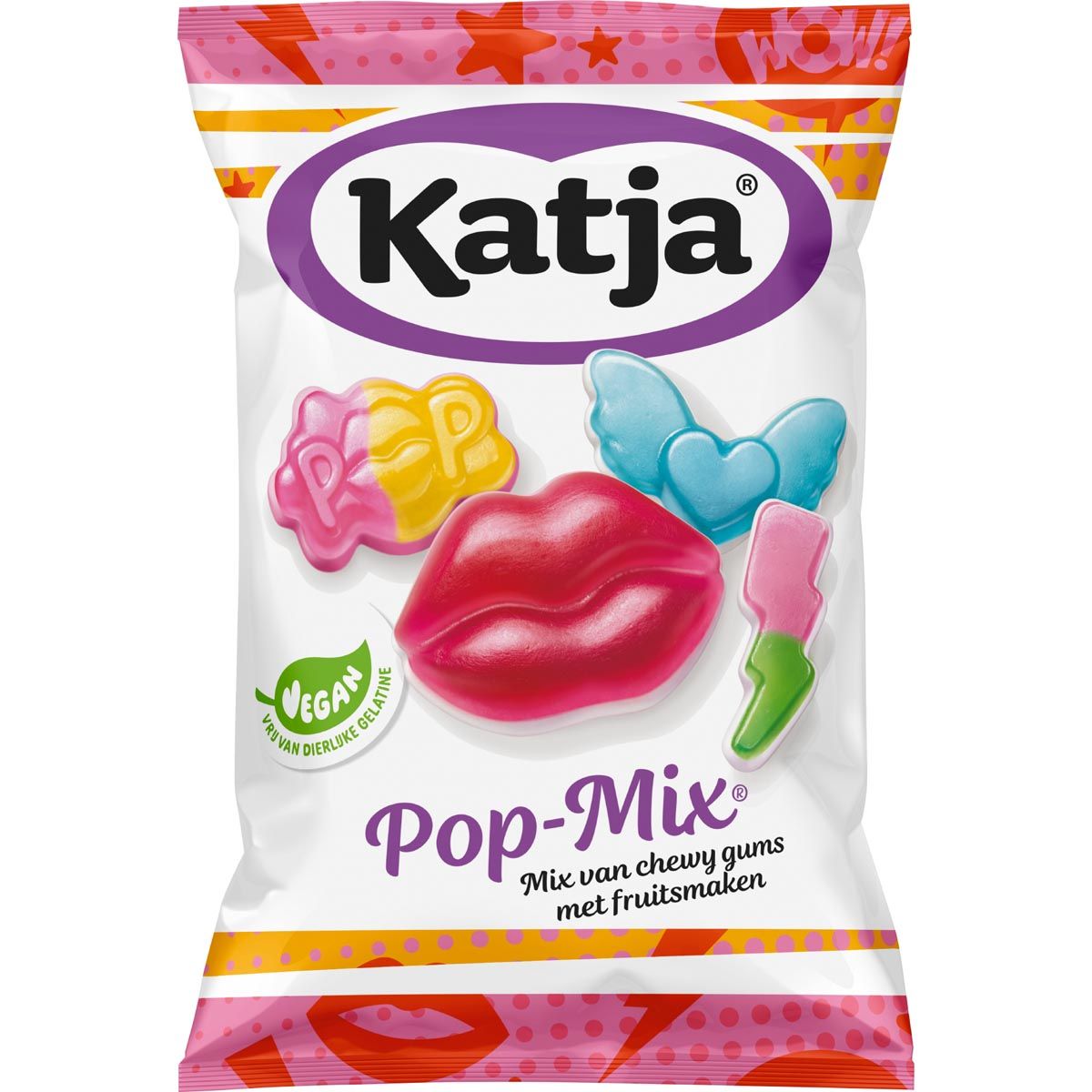 Katja - Pop Mix Bonbons, Kaugummimischung mit Fruchtgeschmack, Beutel à 250 g