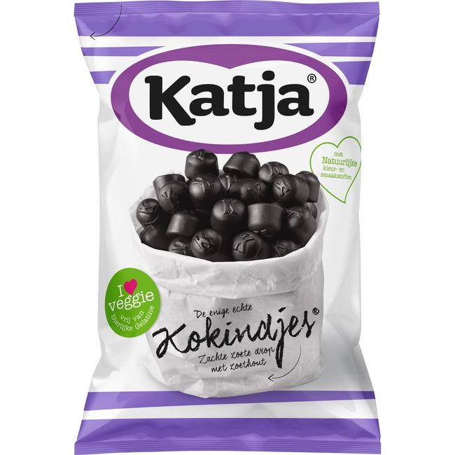 Katja - Katja Kokindjes Candy, réglisse douce douce avec de la réglisse, 295 g Bag