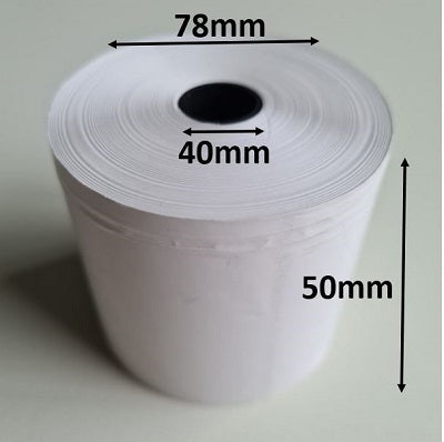 Klika - Rouleau thermique 50x78x40 mm blanc sans BPA 80 pièces