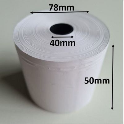 Klika - Rouleau thermique 50x78x40 mm blanc sans BPA 80 pièces