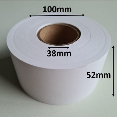 Klika - Rouleau thermique 52x100x38 mm blanc sans BPA 40 pièces