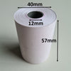 Klika - Rouleau thermique 57x40x12 mm blanc sans BPA 200 pièces