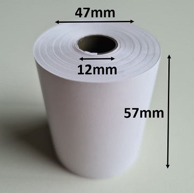 Klika - Rouleau thermique 57x47x12 mm blanc sans BPA 180 pièces