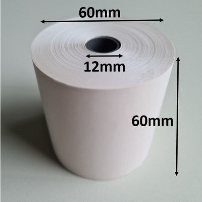 Klika - Rouleau thermique 60x60x12 mm blanc sans BPA 90 pièces