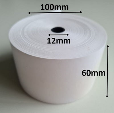 Klika - Rouleau thermique 60x100x12 mm blanc sans BPA