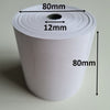 Klika - Rouleau thermique 80x80x12 mm blanc sans BPA 70 pièces