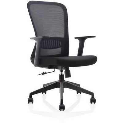Ohne Marke - Ergonomischer Bürostuhl, Kunststoffgestell, Schwarz, 2er-Set