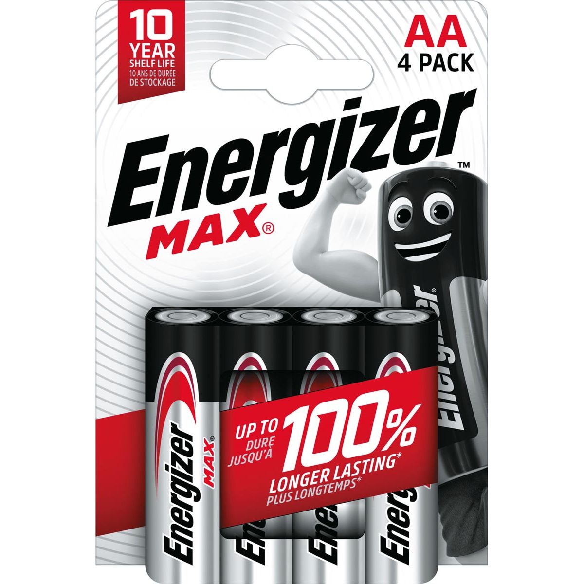 Energizer - piles Max AA, blister de 4 pièces