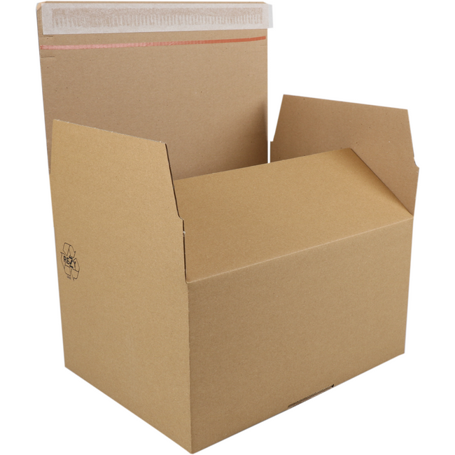 Sendproof® - Postal Package Box | Cardboard de golf | 310x230x160mm | Avec automatiquement | Brun | 10 morceaux