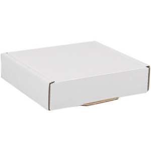 Klika -  Verzenddoos | golfkarton | 110x110x28mm | met klep | enkele golf | wit | 50 stuks
